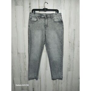 Kancan Gray Jeans Size 29 High Rise Boyfriend 32x26.5